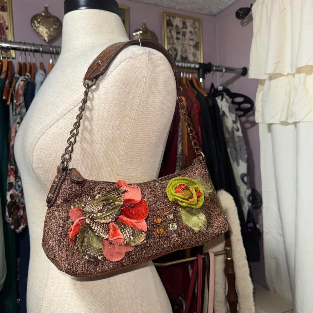 Y2K Floral Shoulder Bag Purse
